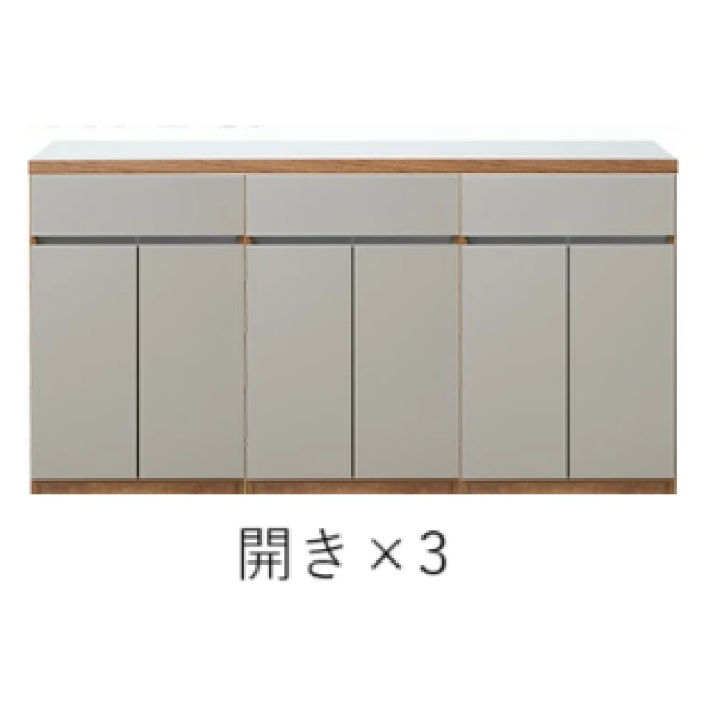 キッチンカウンター［１８０］［ホワイト木目／ブラウン木目／ナチュラルグレージュ］ サムネイル 5