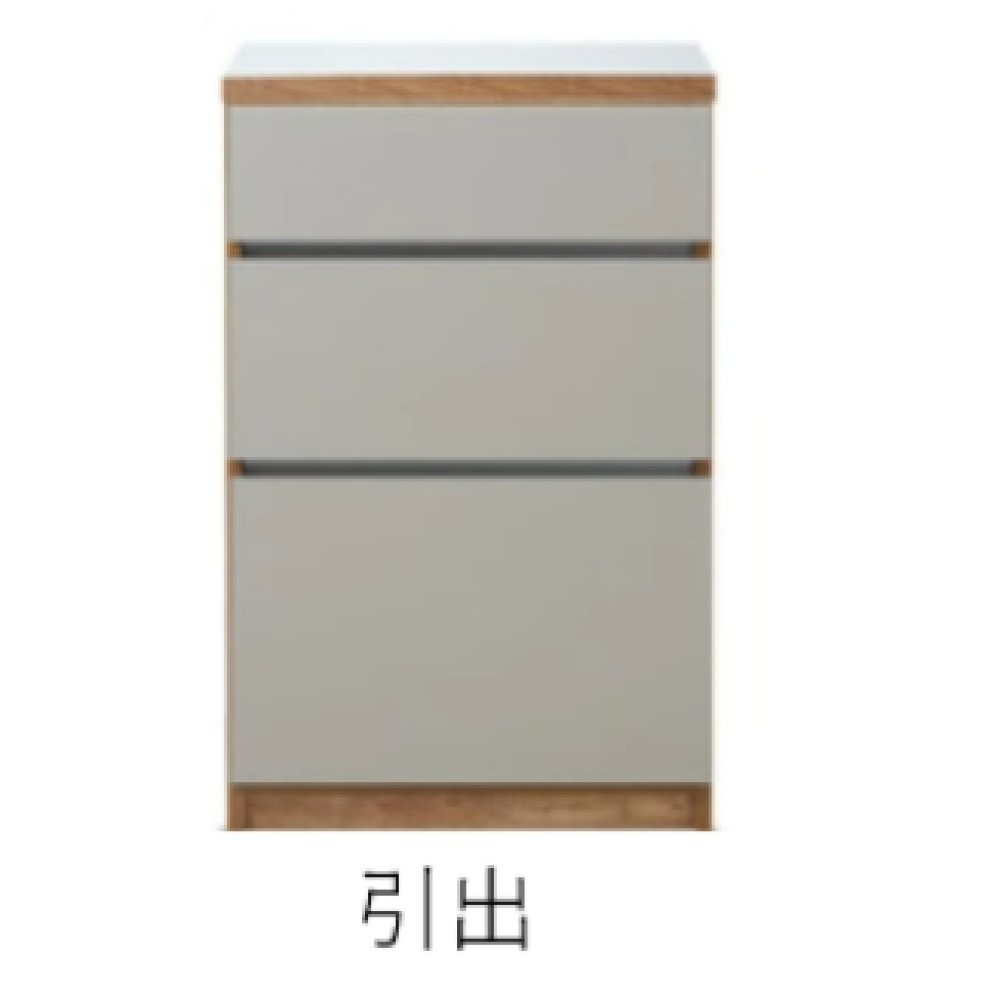 キッチンカウンター［６０］［ホワイト木目／ブラウン木目／ナチュラルグレージュ］ サムネイル 3