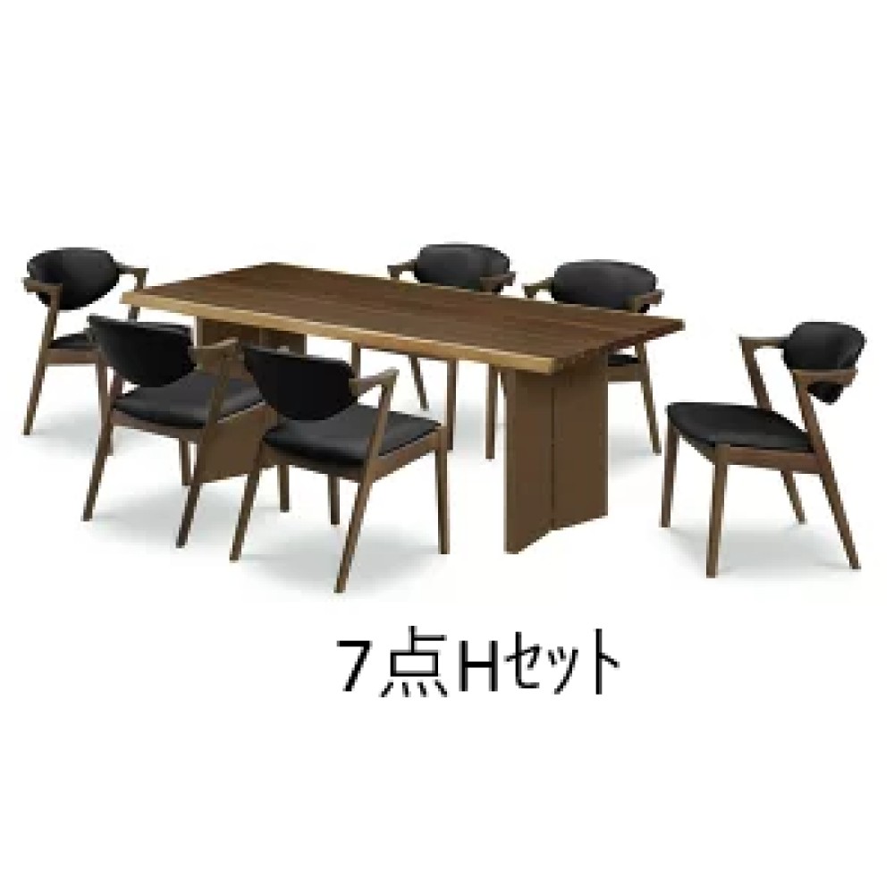 ダイニングテーブルセット［１５５／１８５］［ナチュラル／ウォールナット］ サムネイル 17