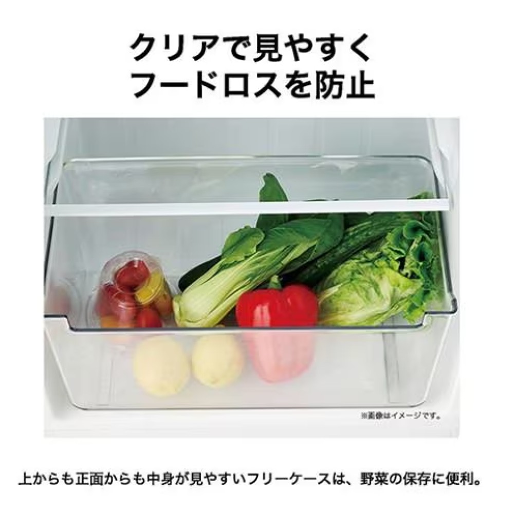 ２ドア冷蔵庫［１２０Ｌ／直冷式／右開き］［ホワイト］ サムネイル 7