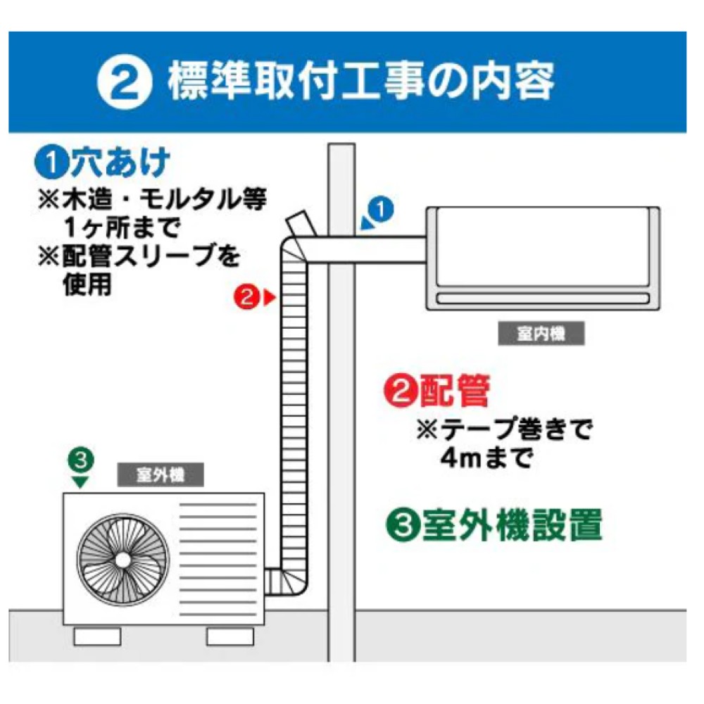 エアコン冷房専用［ホワイト］［６畳用］※取付・取外工事費込み サムネイル 5