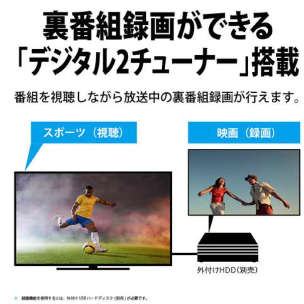 フルハイビジョン液晶テレビＡＱＵＯＳ［４３Ｖ型］ サムネイル 6