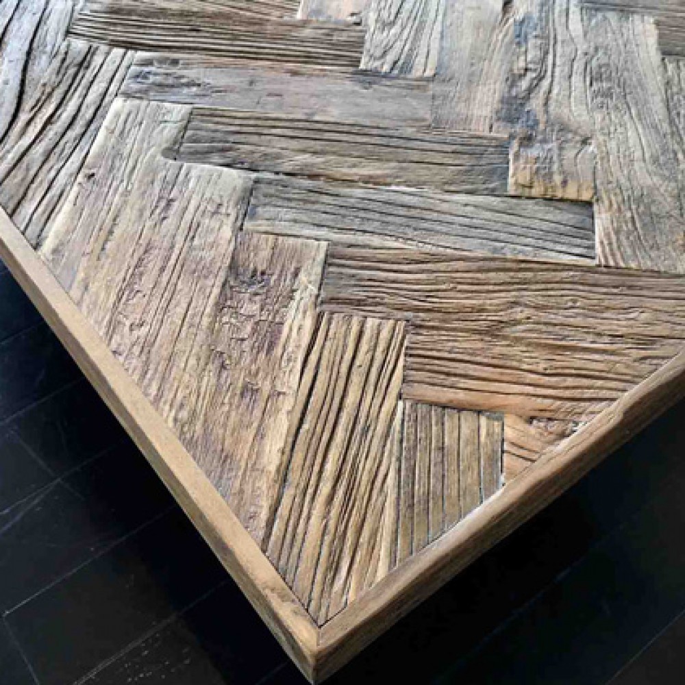 リビングテーブル［１１５］［エルム材ウォールナット］ サムネイル 5
