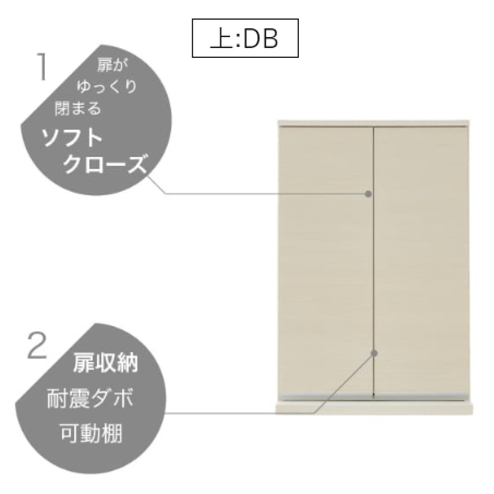 ダイニングボード［６０］［ホワイト木目／ブラウン木目／ナチュラルグレージュ］ サムネイル 26